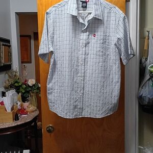 Tony Hawk Men's Blue and White Plaid Shirt
